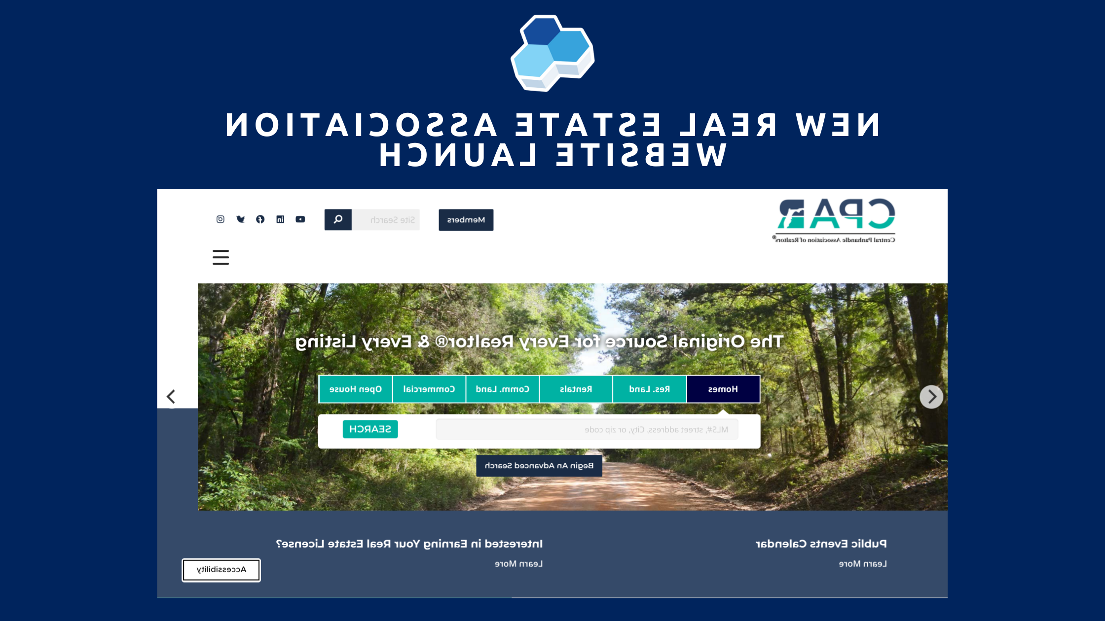 New Real Estate Association Website Launch